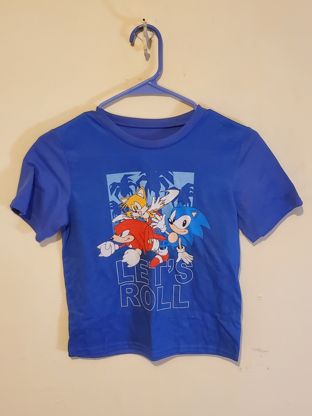Blue Kids' Sonic the Hedgehog Graphic Tee - Let's Roll Size 10